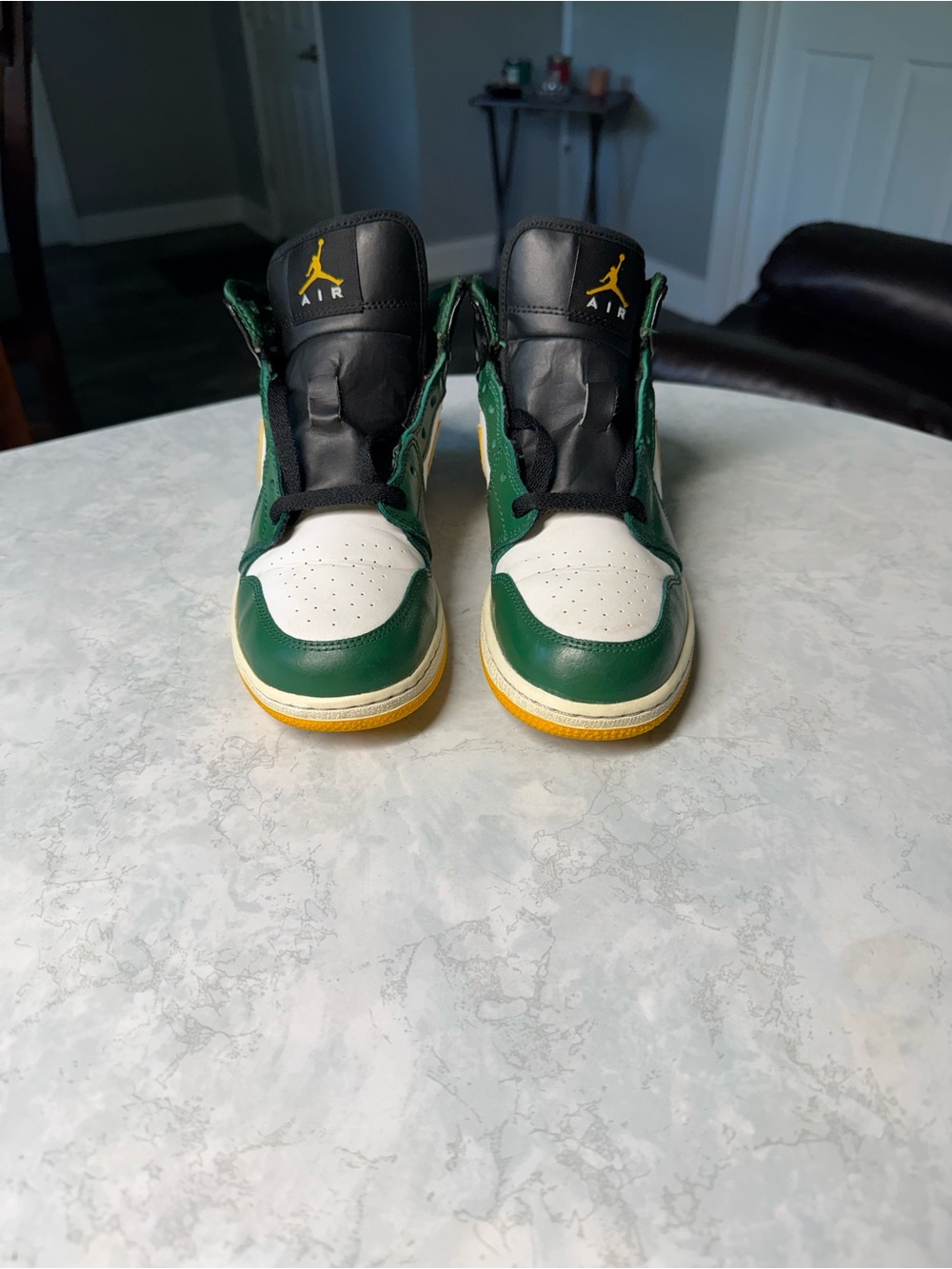 Jordan 1 Mid Retro Seattle Super Sonic - Picture 3 of 5